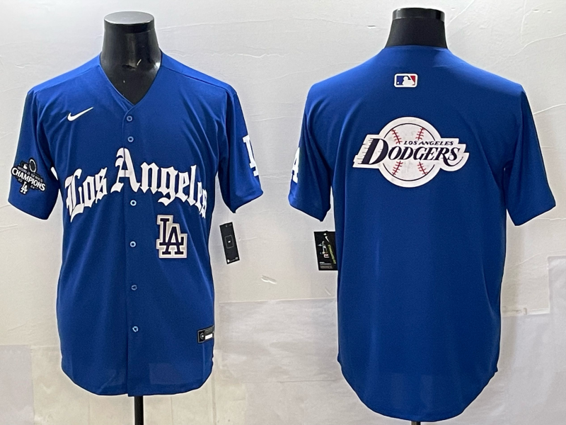 Men Los Angeles Dodgers Blank Blue 2025 Nike MLB Jersey style 005->los angeles dodgers->MLB Jersey